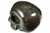 Polished Dragon's Blood Jasper Skull - South Africa #382196-3